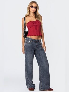 🌙 B171 - EDIKTED - Low Rise Baggy Jeans